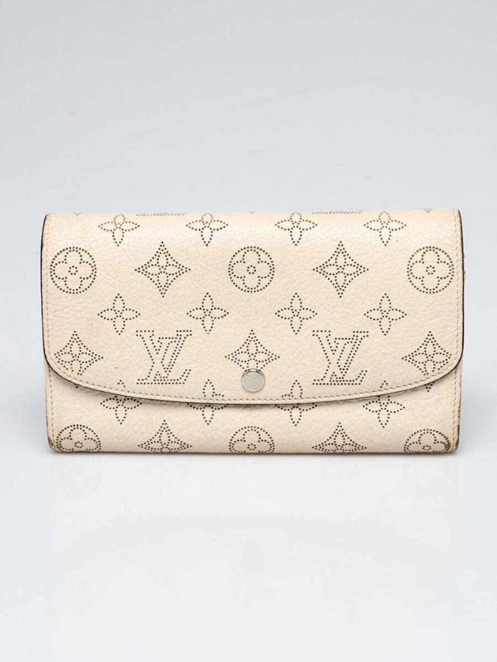 Louis Vuitton Ivory Monogram Mahina Leather Iris Wallet